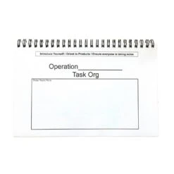 Army Flashcards Laminated OPORD Brief Shell.