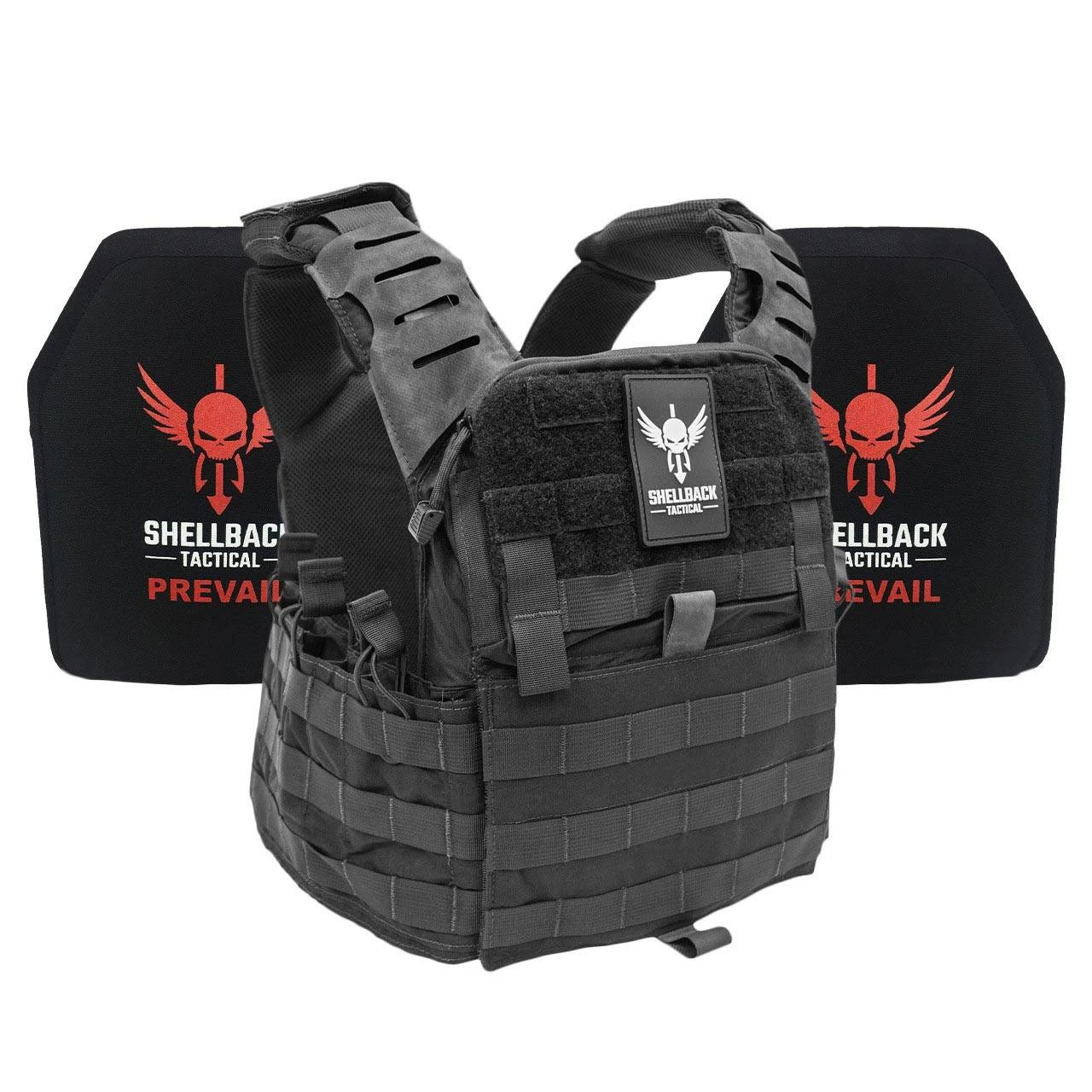 Shellback Tactical Banshee Elite 2.0 Lightweight Armor System with Level III LON-III-P Plates.