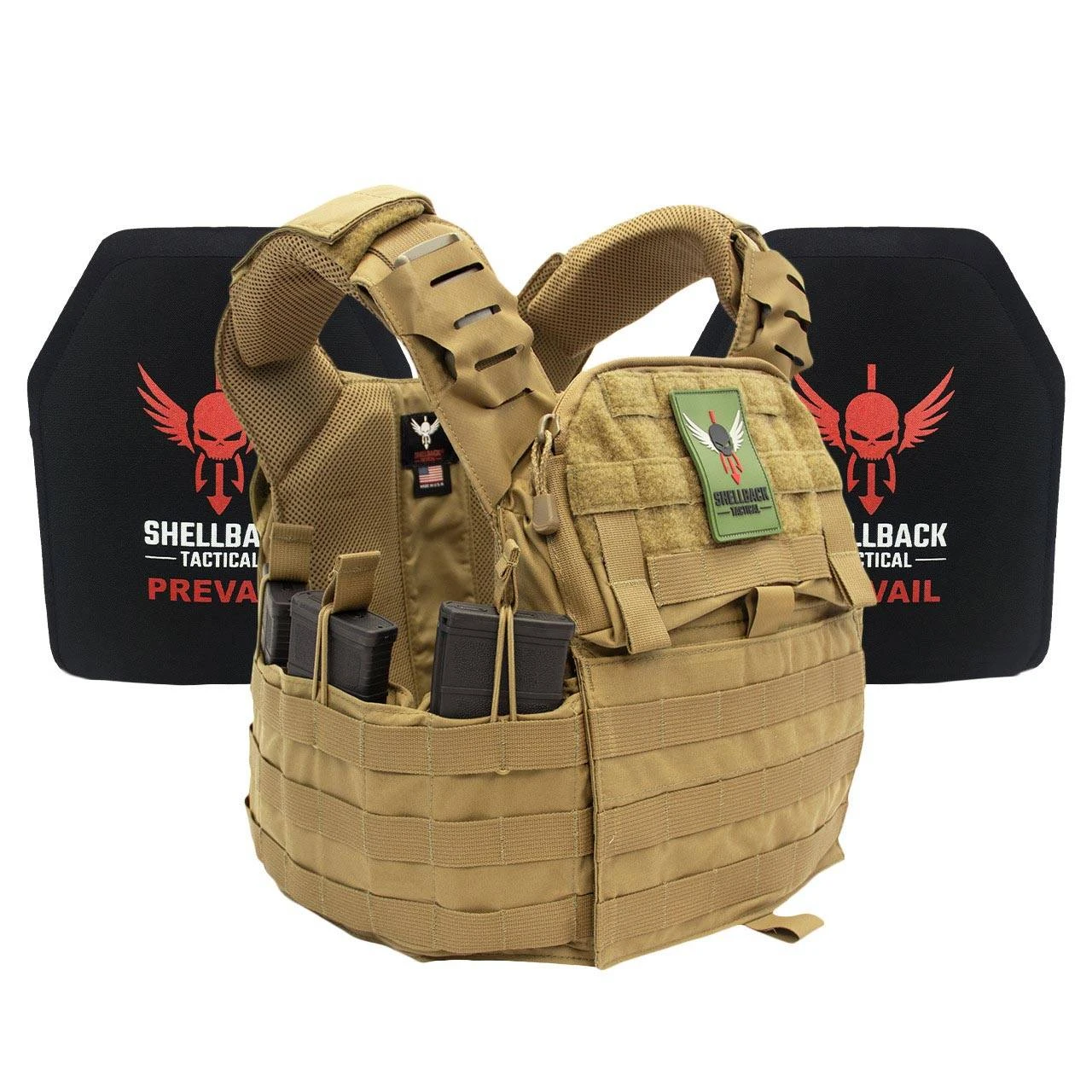 Shellback Tactical Banshee Elite 2.0 Lightweight Armor System with Level III LON-III-P Plates.