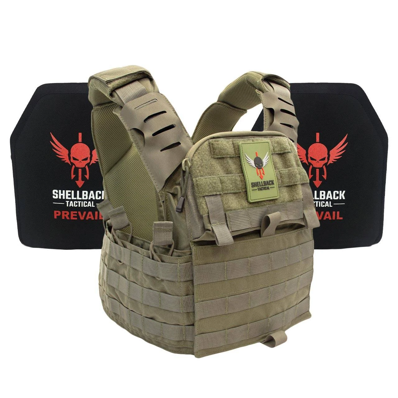 Shellback Tactical Banshee Elite 2.0 Lightweight Armor System with Level III LON-III-P Plates.
