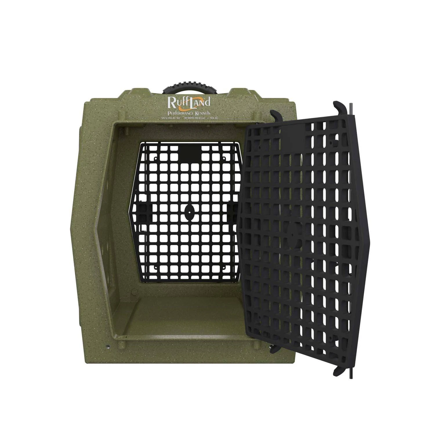 Ruff Land Kennels Intermediate Kennel, Double Door, Front and Back.