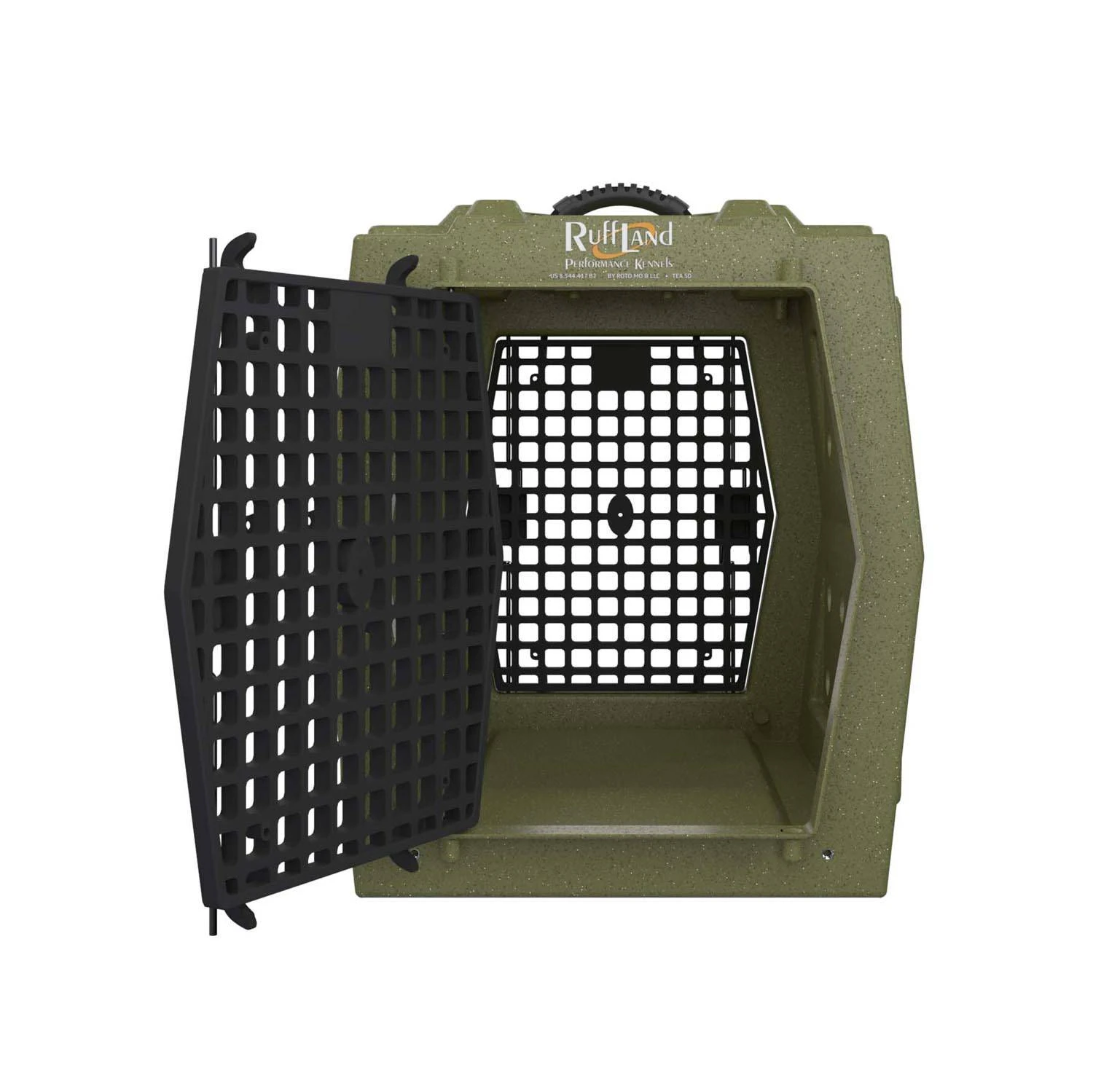 Ruff Land Kennels Intermediate Kennel, Double Door, Front and Back.