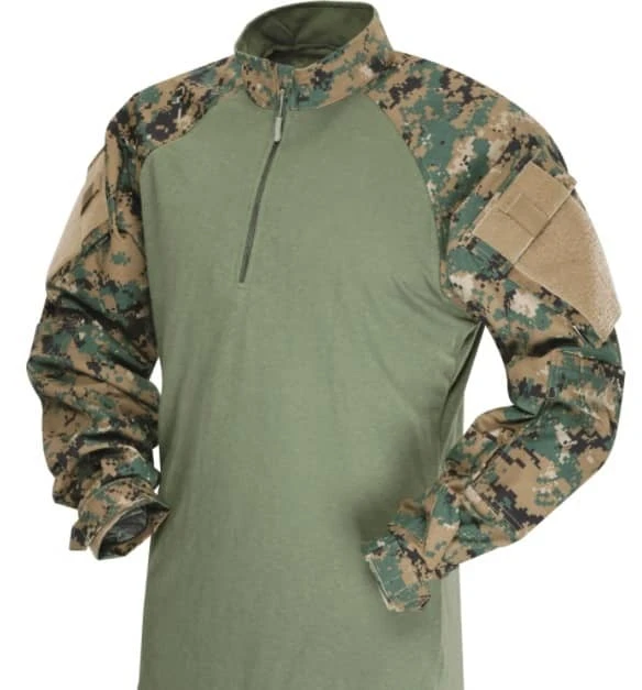 TRU-SPEC T.R.U. 1/4 Zip Combat Shirt Poly/Cotton Rip Stop.
