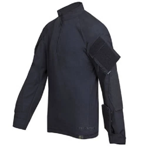 TRU-SPEC T.R.U. 1/4 Zip Combat Shirt Poly/Cotton Rip Stop.