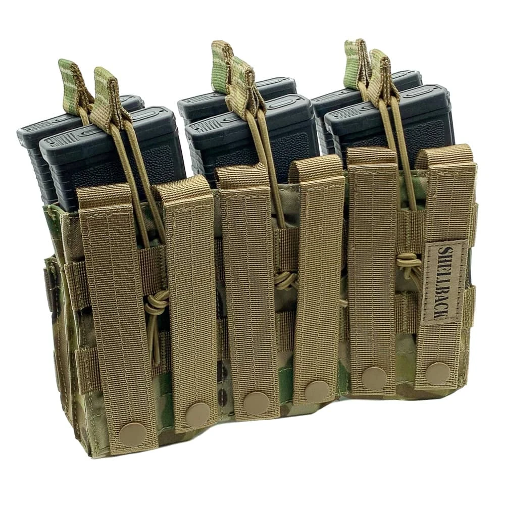 Shellback Tactical Triple Stacker Open Top M4 Mag Pouch.