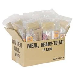 Major Surplus Deluxe Complete MREs, Case Of 12 Meals.