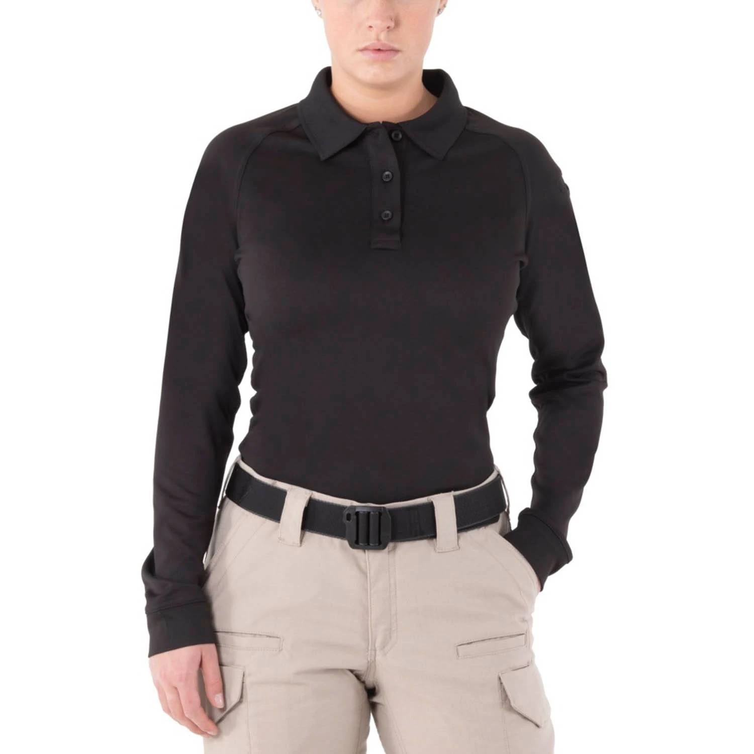 First Tactical Women's Long Sleeve Performance Polo.