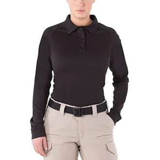First Tactical Women's Long Sleeve Performance Polo.