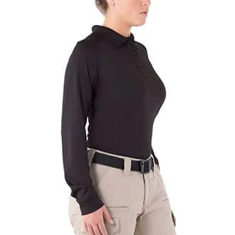 First Tactical Women's Long Sleeve Performance Polo.