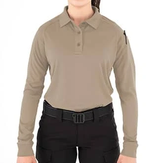 First Tactical Women's Long Sleeve Performance Polo.