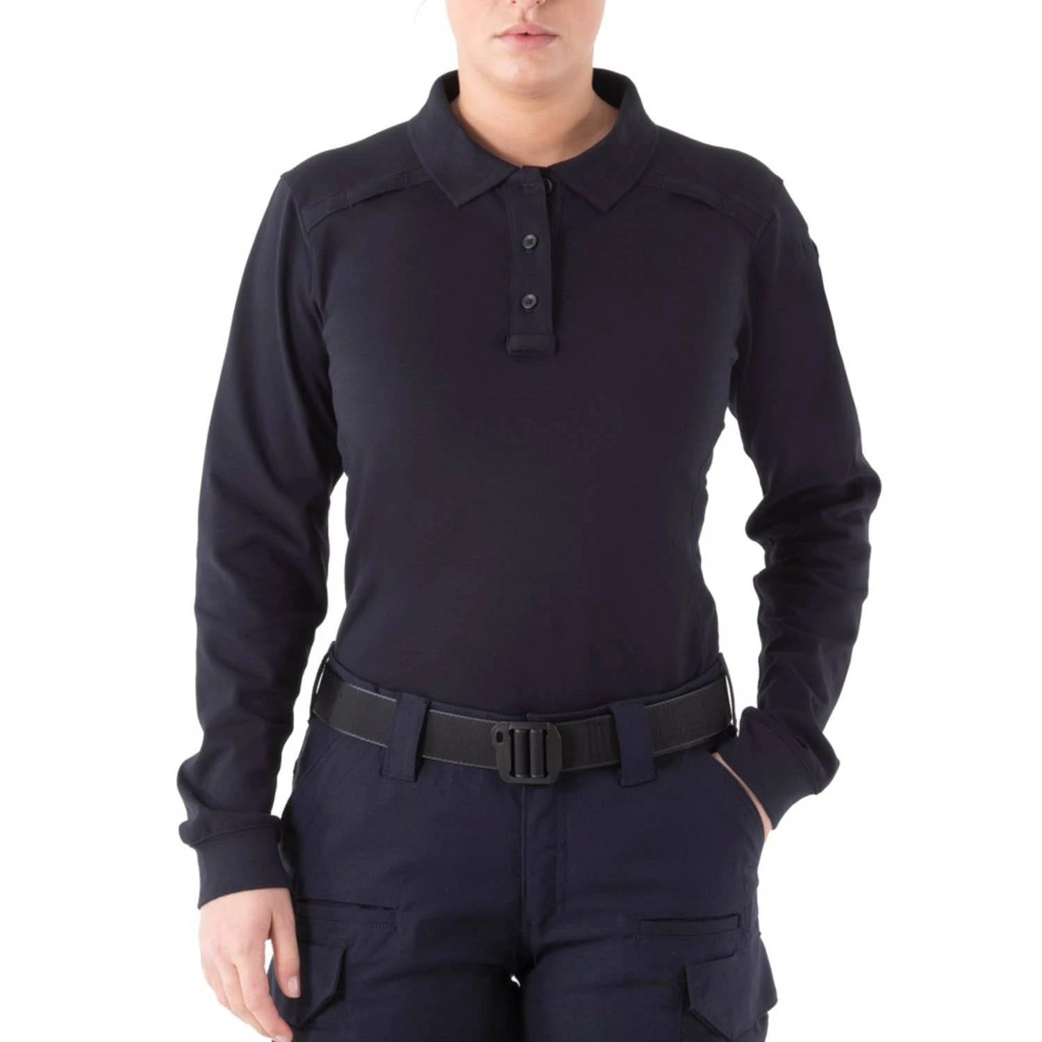 First Tactical Women's Long Sleeve Performance Polo.