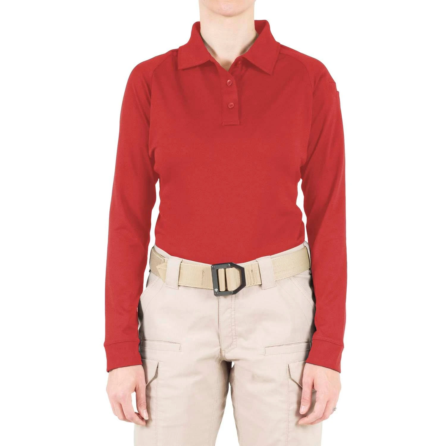 First Tactical Women's Long Sleeve Performance Polo.
