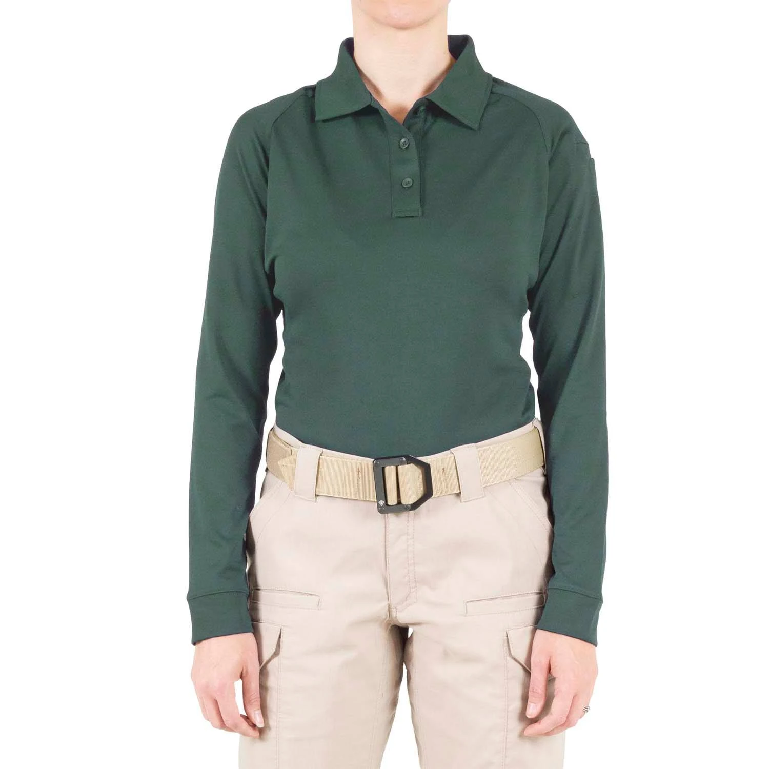 First Tactical Women's Long Sleeve Performance Polo.
