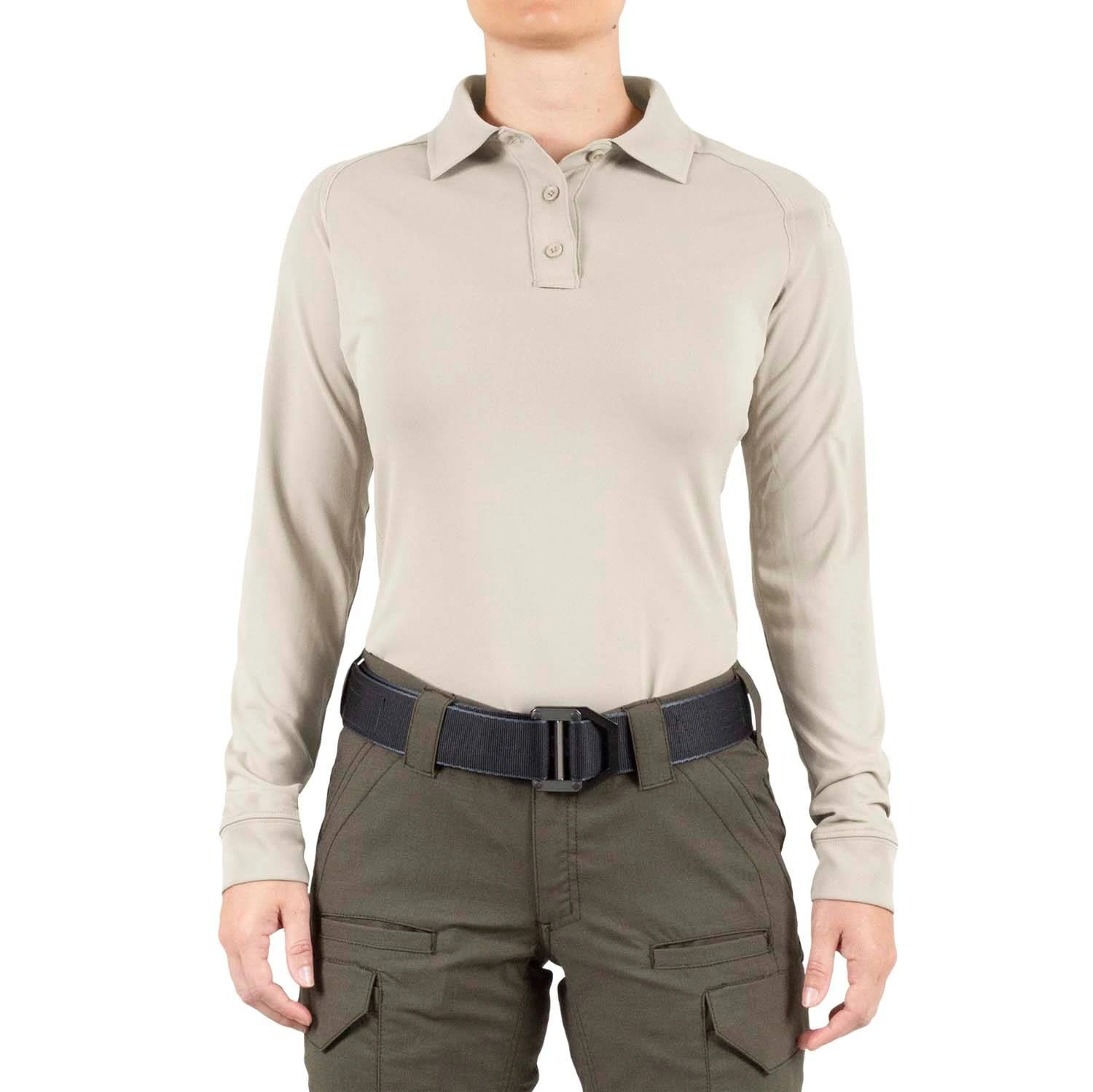 First Tactical Women's Long Sleeve Performance Polo.