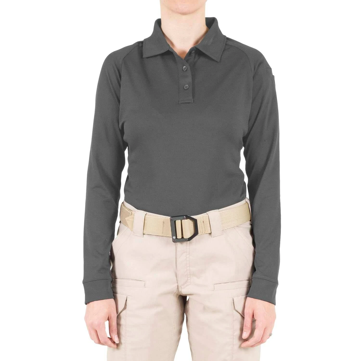 First Tactical Women's Long Sleeve Performance Polo.