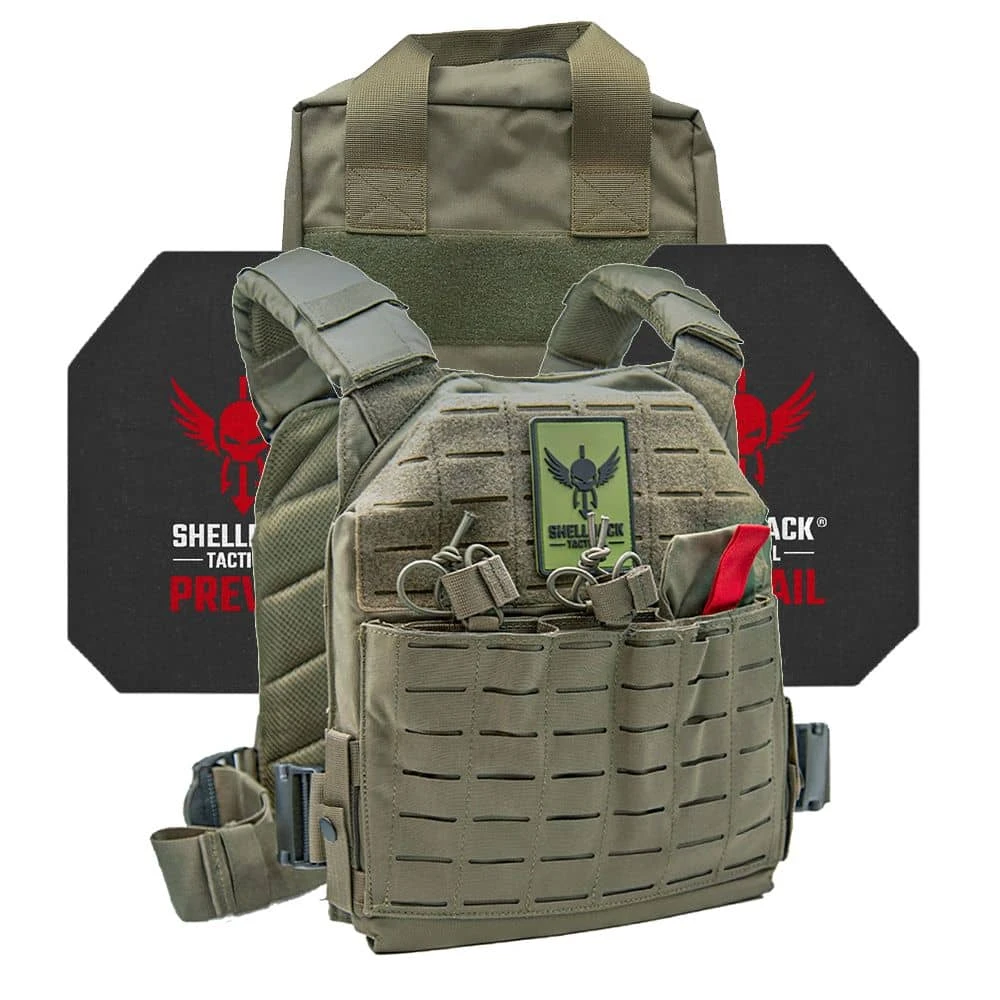 Shellback Tactical Defender 2.0 Active Shooter Kit with Level IV Model 4S17 Armor Plates.