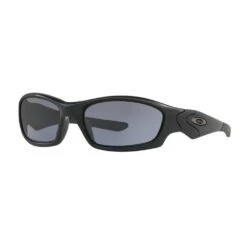 Oakley Si Straight Jacket Matte Black Frame With Grey Lens Glasses.