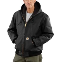 Carhartt Duck Quilted Flannel-Lined Active Jacket.